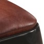 Barhocker 4 Stk. Schwarz Echtleder Barhocker 4 Stk. Schwarz Echtleder