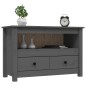 vidaXL TV-Schrank Grau 79x35x52 cm Massivholz Kiefer vidaXL TV-Schrank Grau 79x35x52 cm Massivholz Kiefer