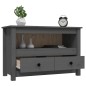 vidaXL TV-Schrank Grau 79x35x52 cm Massivholz Kiefer vidaXL TV-Schrank Grau 79x35x52 cm Massivholz Kiefer