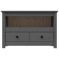 vidaXL TV-Schrank Grau 79x35x52 cm Massivholz Kiefer vidaXL TV-Schrank Grau 79x35x52 cm Massivholz Kiefer