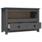 vidaXL TV-Schrank Grau 79x35x52 cm Massivholz Kiefer vidaXL TV-Schrank Grau 79x35x52 cm Massivholz Kiefer