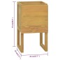 vidaXL Badschrank 45x45x75 cm Massivholz Teak vidaXL Badschrank 45x45x75 cm Massivholz Teak