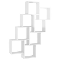 vidaXL Würfelregal Hochglanz-Weiß 90x15x119 cm Holzwerkstoff