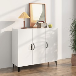 vidaXL Sideboard Hochglanz-Weiß 90x34x80 cm Holzwerkstoff