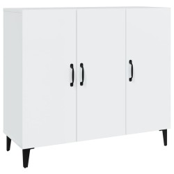 vidaXL Sideboard Hochglanz-Weiß 90x34x80 cm Holzwerkstoff