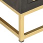 vidaXL TV-Schrank Schwarz Golden 120 x 30 x 40 cm Massivholz Mango vidaXL TV-Schrank Schwarz Golden 120 x 30 x 40 cm Massivholz Mango