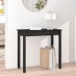 vidaXL Konsolentisch Schwarz 80x40x75 cm Massivholz Kiefer vidaXL Konsolentisch Schwarz 80x40x75 cm Massivholz Kiefer
