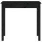 vidaXL Konsolentisch Schwarz 80x40x75 cm Massivholz Kiefer vidaXL Konsolentisch Schwarz 80x40x75 cm Massivholz Kiefer