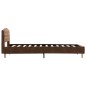 Bettgestell Braun Wildleder-Optik 90x200 cm Bettgestell Braun Wildleder-Optik 90x200 cm