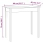 vidaXL Konsolentisch Schwarz 80x40x75 cm Massivholz Kiefer vidaXL Konsolentisch Schwarz 80x40x75 cm Massivholz Kiefer