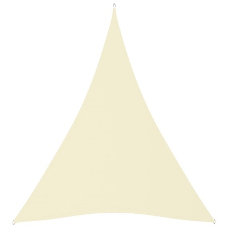 vidaXL Sonnensegel Oxford-Gewebe Dreieckig 5x6x6 m Creme