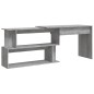 vidaXL Eckschreibtisch Grau Sonoma 200x50x76 cm Holzwerkstoff vidaXL Eckschreibtisch Grau Sonoma 200x50x76 cm Holzwerkstoff
