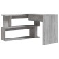 vidaXL Eckschreibtisch Grau Sonoma 200x50x76 cm Holzwerkstoff vidaXL Eckschreibtisch Grau Sonoma 200x50x76 cm Holzwerkstoff