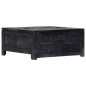 vidaXL Couchtisch Schwarz 65 x 65 x 30 cm Mangoholz Massiv vidaXL Couchtisch Schwarz 65 x 65 x 30 cm Mangoholz Massiv
