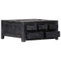 vidaXL Couchtisch Schwarz 65 x 65 x 30 cm Mangoholz Massiv vidaXL Couchtisch Schwarz 65 x 65 x 30 cm Mangoholz Massiv