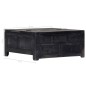 vidaXL Couchtisch Schwarz 65 x 65 x 30 cm Mangoholz Massiv vidaXL Couchtisch Schwarz 65 x 65 x 30 cm Mangoholz Massiv