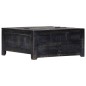 vidaXL Couchtisch Schwarz 65 x 65 x 30 cm Mangoholz Massiv vidaXL Couchtisch Schwarz 65 x 65 x 30 cm Mangoholz Massiv