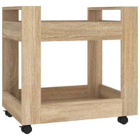 vidaXL Bürowagen Sonoma-Eiche 60x45x60 cm Holzwerkstoff