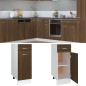 vidaXL Unterschrank mit Schublade Braun Eichen-Optik 30x46x81,5 cm vidaXL Unterschrank mit Schublade Braun Eichen-Optik 30x46x81,5 cm