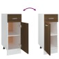 vidaXL Unterschrank mit Schublade Braun Eichen-Optik 30x46x81,5 cm vidaXL Unterschrank mit Schublade Braun Eichen-Optik 30x46x81,5 cm