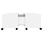 vidaXL Couchtisch Weiß 75x75x38 cm Holzwerkstoff vidaXL Couchtisch Weiß 75x75x38 cm Holzwerkstoff