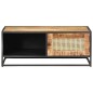 vidaXL Couchtisch 90x50x35 cm Raues Mangoholz und Wiener Geflecht vidaXL Couchtisch 90x50x35 cm Raues Mangoholz und Wiener Geflecht