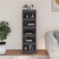 vidaXL Bücherregal Grau 50x35x154 cm Massivholz Kiefer vidaXL Bücherregal Grau 50x35x154 cm Massivholz Kiefer