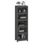 vidaXL Bücherregal Grau 50x35x154 cm Massivholz Kiefer vidaXL Bücherregal Grau 50x35x154 cm Massivholz Kiefer