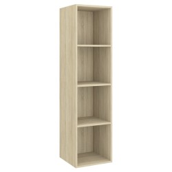 vidaXL TV-Wandschrank Sonoma-Eiche 37x37x142,5 cm Holzwerkstoff