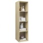 vidaXL TV-Wandschrank Sonoma-Eiche 37x37x142,5 cm Holzwerkstoff vidaXL TV-Wandschrank Sonoma-Eiche 37x37x142,5 cm Holzwerkstoff