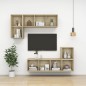 vidaXL TV-Wandschrank Sonoma-Eiche 37x37x142,5 cm Holzwerkstoff vidaXL TV-Wandschrank Sonoma-Eiche 37x37x142,5 cm Holzwerkstoff