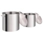 vidaXL 2-tlg. Kochtopf-Set 98/50 L Edelstahl vidaXL 2-tlg. Kochtopf-Set 98/50 L Edelstahl