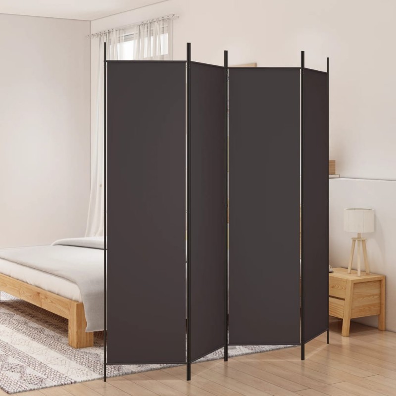 vidaXL 4-tlg. Paravent Braun 200x200 cm Stoff vidaXL 4-tlg. Paravent Braun 200x200 cm Stoff