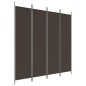 vidaXL 4-tlg. Paravent Braun 200x200 cm Stoff vidaXL 4-tlg. Paravent Braun 200x200 cm Stoff