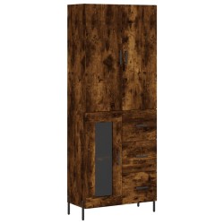 vidaXL Highboard Räuchereiche 69,5x34x180 cm Holzwerkstoff