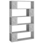 vidaXL Bücherregal Raumteiler Betongrau 100x24x155 cm Holzwerkstoff vidaXL Bücherregal Raumteiler Betongrau 100x24x155 cm Holzwerkstoff