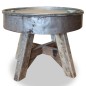 vidaXL Couchtisch Massiv-Altholz 60 x 45 cm Silber vidaXL Couchtisch Massiv-Altholz 60 x 45 cm Silber