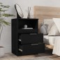 vidaXL Nachttisch Schwarz Holzwerkstoff vidaXL Nachttisch Schwarz Holzwerkstoff