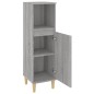 vidaXL Badschrank Grau Sonoma 30x30x100 cm Holzwerkstoff vidaXL Badschrank Grau Sonoma 30x30x100 cm Holzwerkstoff