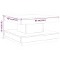 vidaXL Couchtisch Grau 60x60x35 cm MDF vidaXL Couchtisch Grau 60x60x35 cm MDF