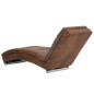 Chaiselongue Braun Wildleder-Optik Chaiselongue Braun Wildleder-Optik