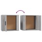 vidaXL Nachttisch Grau Sonoma 50x39x47 cm