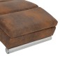 Chaiselongue Braun Wildleder-Optik Chaiselongue Braun Wildleder-Optik