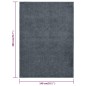 vidaXL Teppich Kurzflor 140x200 cm Anthrazit vidaXL Teppich Kurzflor 140x200 cm Anthrazit