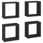 vidaXL Würfelregale 4 Stk. Schwarz 30x15x30 cm vidaXL Würfelregale 4 Stk. Schwarz 30x15x30 cm
