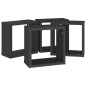 vidaXL Würfelregale 4 Stk. Schwarz 30x15x30 cm vidaXL Würfelregale 4 Stk. Schwarz 30x15x30 cm