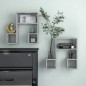vidaXL Wandregale 2 Stk. Betongrau 50x15x50 cm Holzwerkstoff vidaXL Wandregale 2 Stk. Betongrau 50x15x50 cm Holzwerkstoff