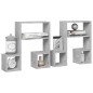 vidaXL Wandregale 2 Stk. Betongrau 50x15x50 cm Holzwerkstoff vidaXL Wandregale 2 Stk. Betongrau 50x15x50 cm Holzwerkstoff