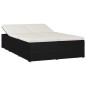 Sonnenliege mit Auflage Poly Rattan Schwarz Sonnenliege mit Auflage Poly Rattan Schwarz