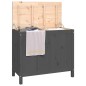 vidaXL Wäschetruhe Grau 88,5x44x76 cm Massivholz Kiefer vidaXL Wäschetruhe Grau 88,5x44x76 cm Massivholz Kiefer